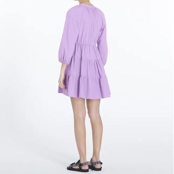 Xirena Mandarin Nadia Mini Orange Dress Boho Poplin Size XS - Picture 3 of 11